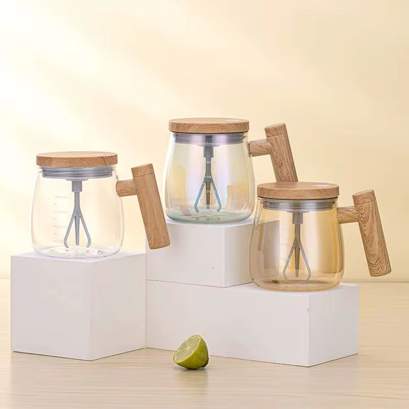 ✨ Premium Wooden French Press Coffee Maker – 400ml | Elegant Glass Brewer with Natural Wood Handle & Lid