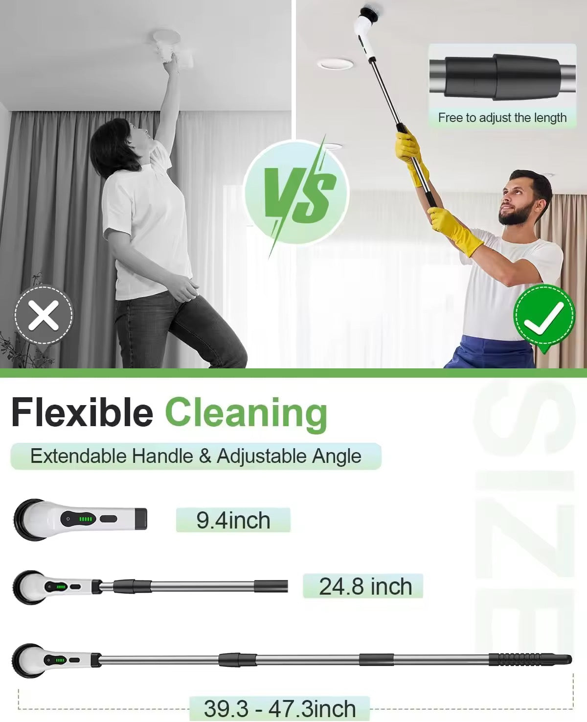 9-in-1 Electric Cleaning Brush – Powerful All-in-One Scrubber for Every Surface