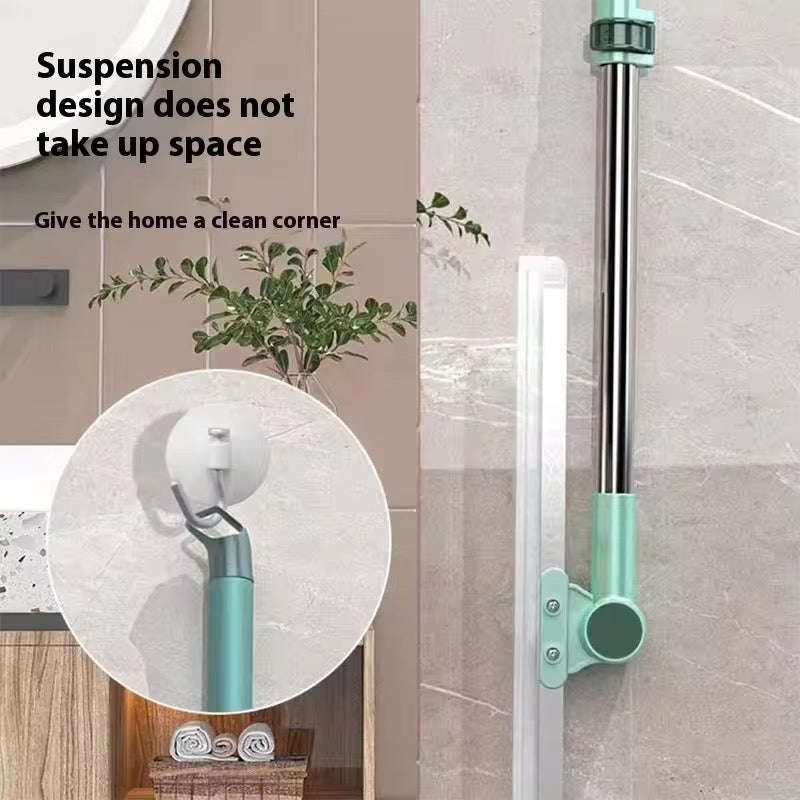 2-in-1 Silicone Floor Squeegee Mop – No Hair, No Dirt, Just Clean Floors!
