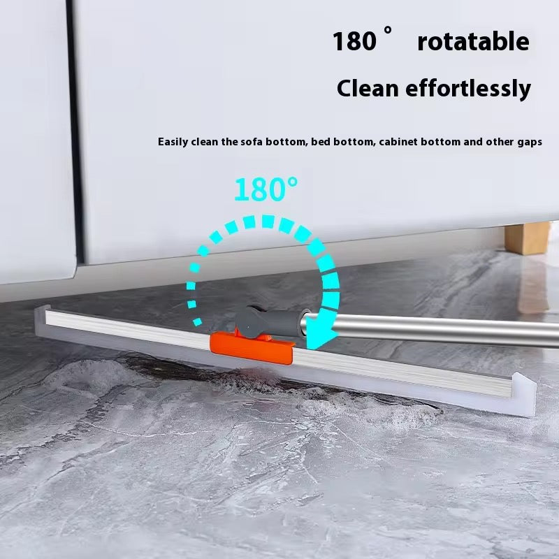 2-in-1 Silicone Floor Squeegee Mop – No Hair, No Dirt, Just Clean Floors!