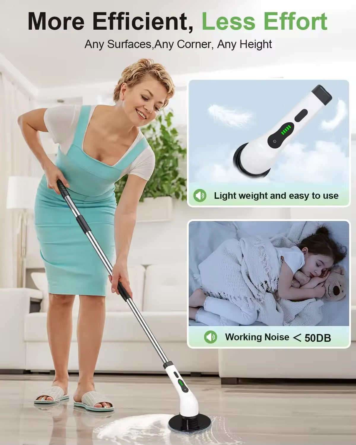 9-in-1 Electric Cleaning Brush – Powerful All-in-One Scrubber for Every Surface