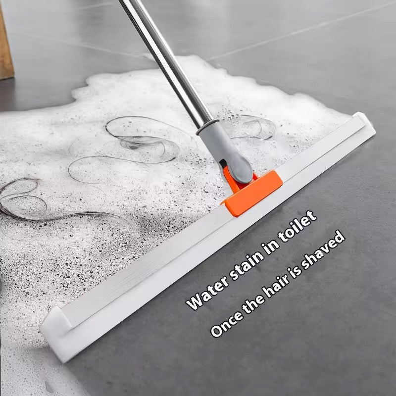 2-in-1 Silicone Floor Squeegee Mop – No Hair, No Dirt, Just Clean Floors!