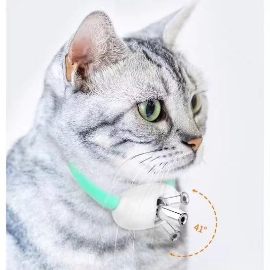 Rechargeable Cat Collar Laser Toy – Hands-Free Interactive Pet Exercise