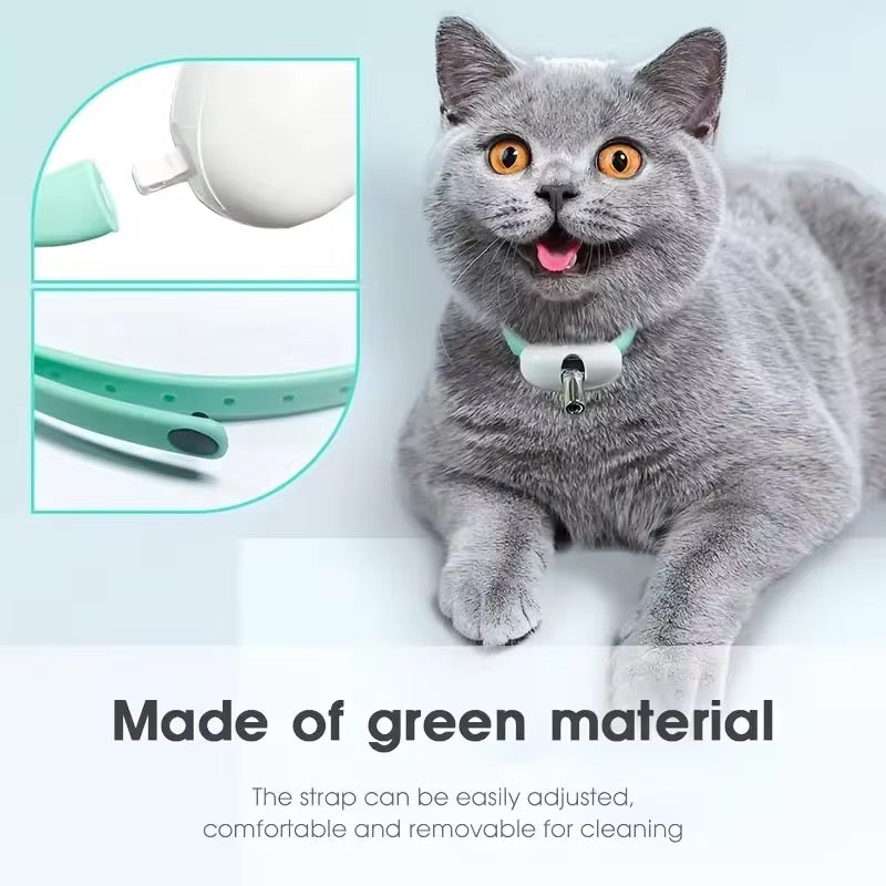 Rechargeable Cat Collar Laser Toy – Hands-Free Interactive Pet Exercise